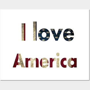 I love America Posters and Art